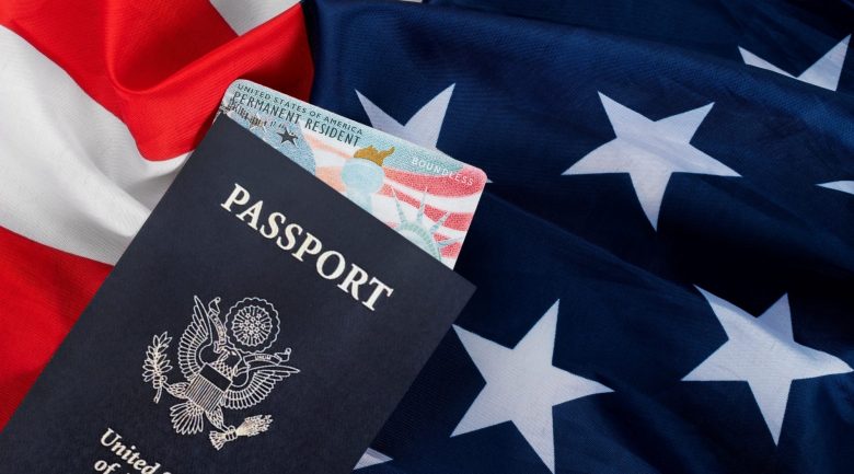 green-card-passport-assortment-flat-lay